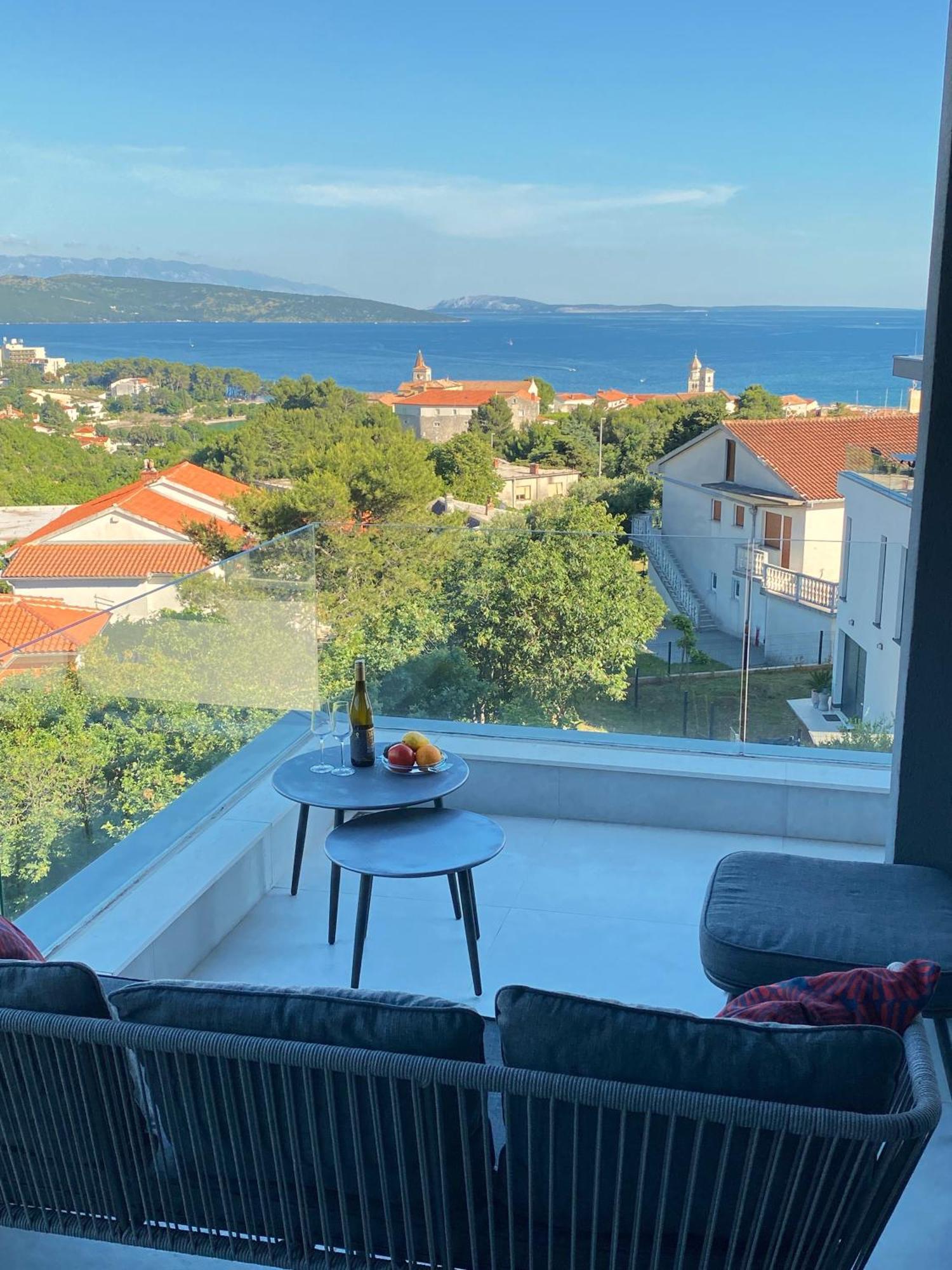 4star Seaview Penthouse Krk Apartment